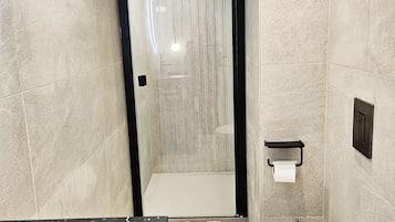 Sèche-cheveux, serviettes fournies, savon, papier toilette