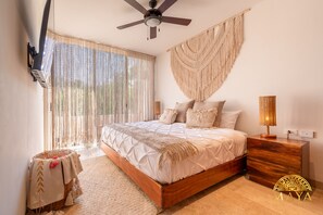 Family Condo | 2 bedrooms, iron/ironing board, free WiFi - NHOA 108A Lux 2BR Condo Plunge Pool in Aldea Zama (Tulum)