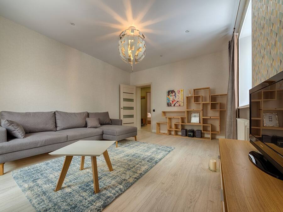 Apartment | Premium bedding, desk, laptop workspace, soundproofing