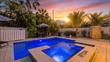 A heated pool