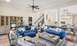 House, Berbilang Katil, Kitchen, Ocean View | Ruang tamu | TV 