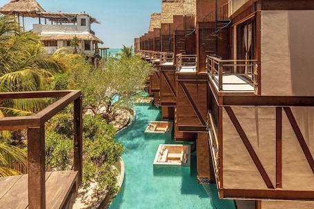 Front of property. AWA Holbox Hotel Boutique - Beach Front