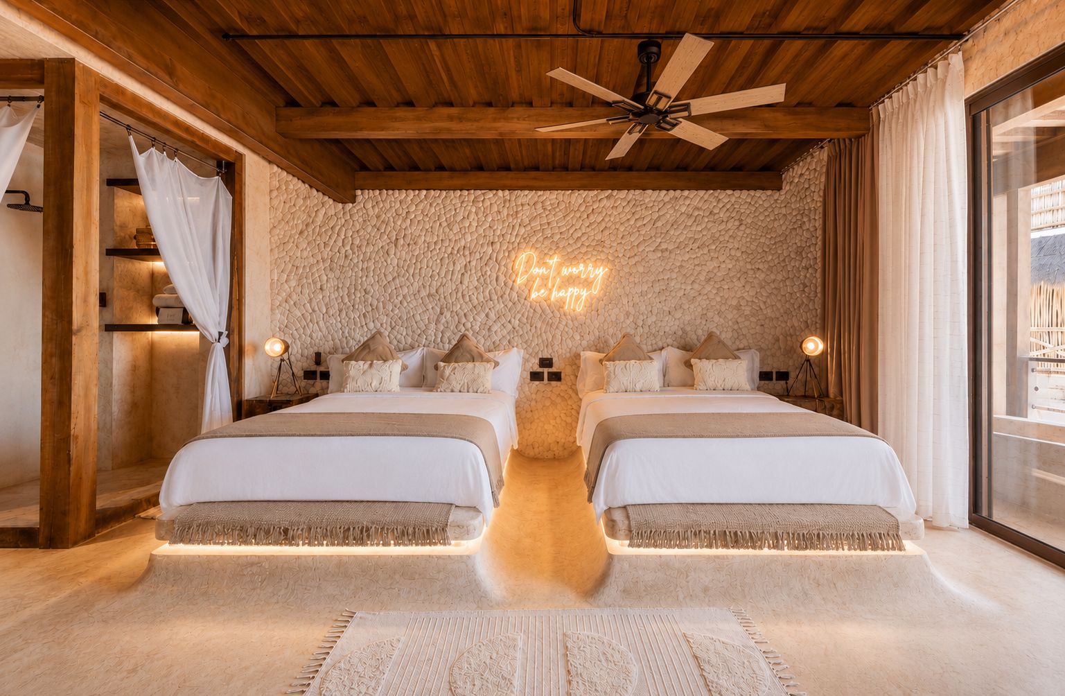Premium Room, 2 Queen Beds, Partial Sea View