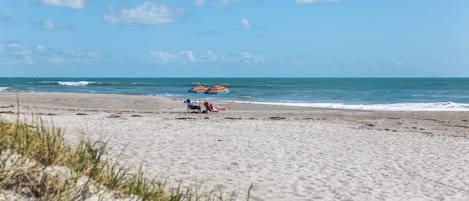 Walk to the beach in minutes and claim your own patch of sand.