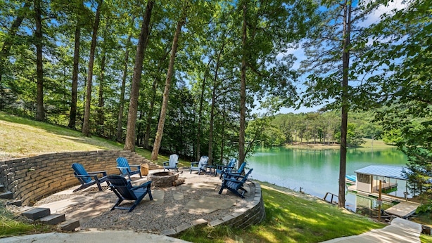 Terrace/patio - Lake Loop Retreat w/Movie Theater & Private Dock (Speedwell)