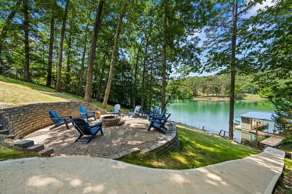 Terrace/patio - Lake Loop Retreat w/Movie Theater & Private Dock (Speedwell)