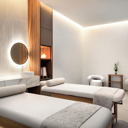 Couples treatment rooms, sauna, hot tub, steam room, body treatments