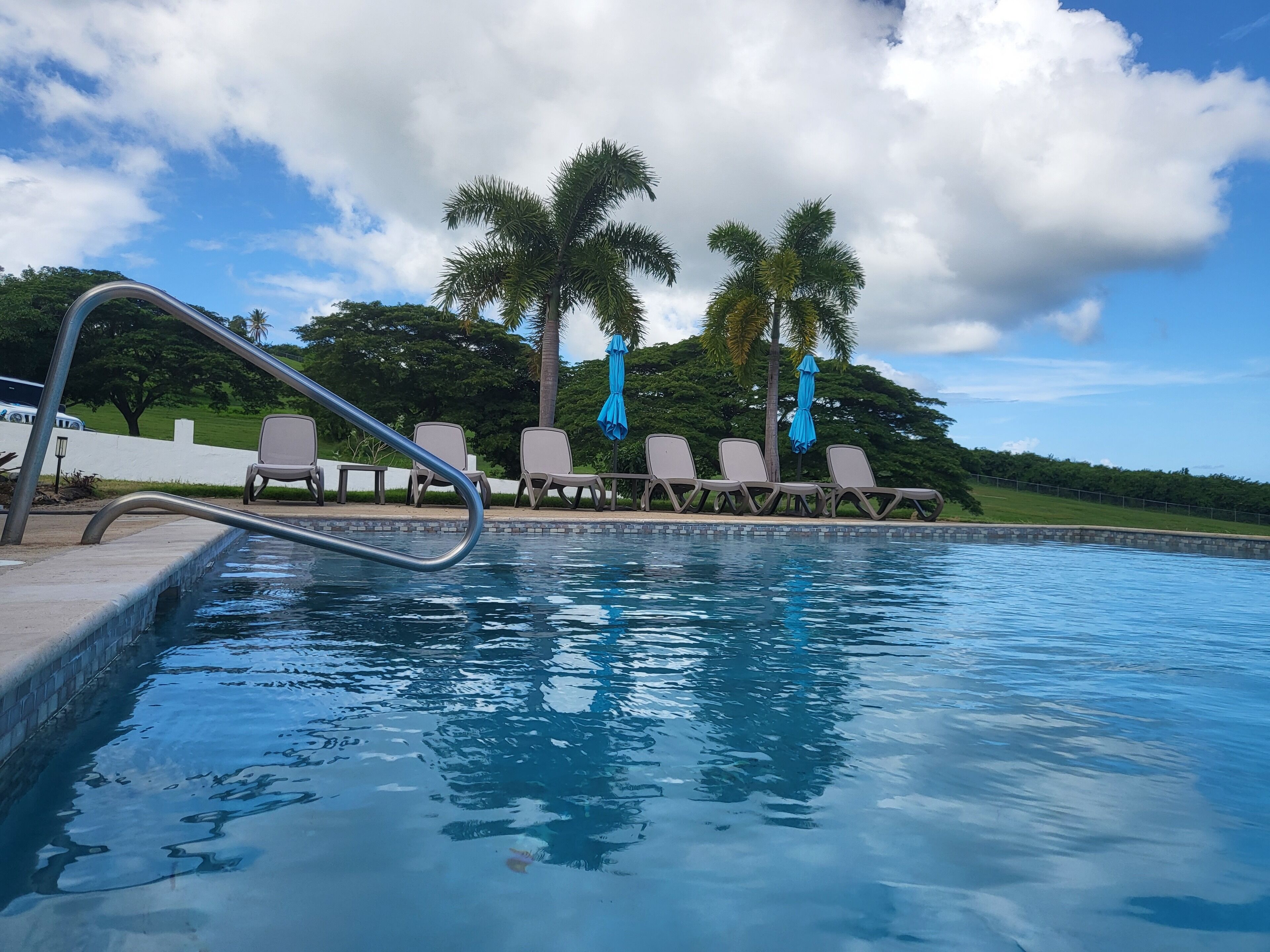 View from inside Pool