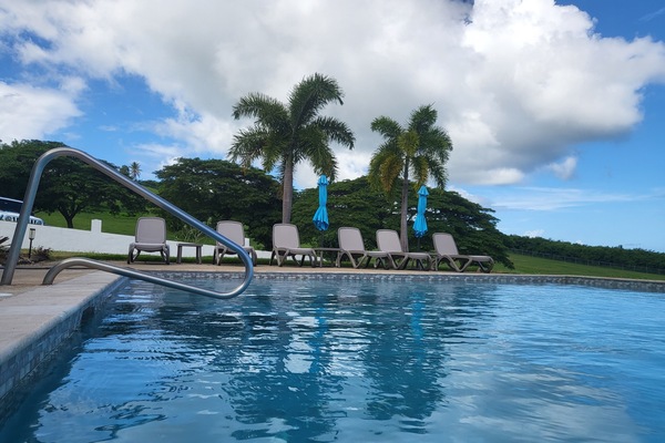 View from inside Pool