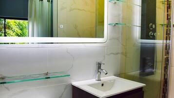 Towels, soap, toilet paper