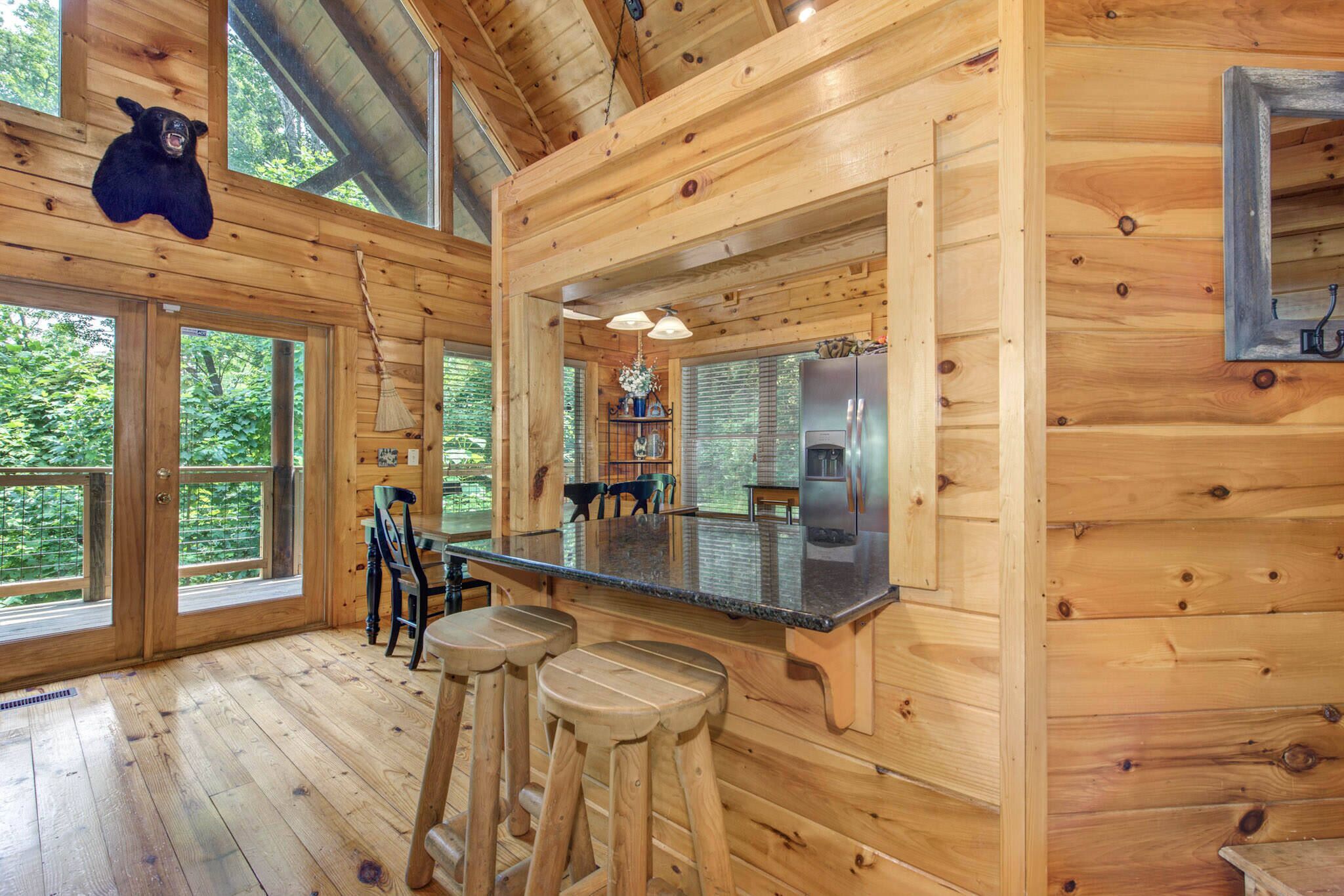 Cabin, Multiple Beds, Hot Tub, Mountain View (Hidden Haven) | Private kitchen | Fridge, microwave, oven, stovetop
