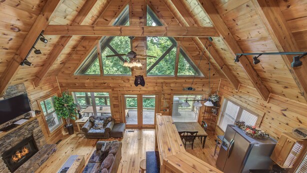 Cabin, Multiple Beds, Hot Tub, Mountain View (Hidden Haven) | Private kitchen - Hidden Haven Log Cabin w/ Private Hot Tub (Sevierville)