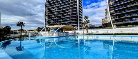 Una piscina climatizada
