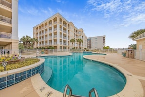 A heated pool