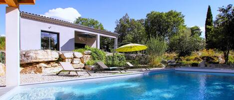 A heated pool