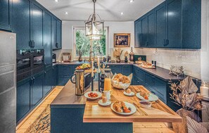 Fridge, oven, stovetop, dishwasher