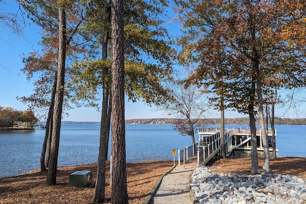 One of three large community sundecks that overlook the main lake!