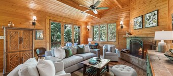 Above It All - Serene Forest Setting, Backs to Stream, Flat Backyard, Updated