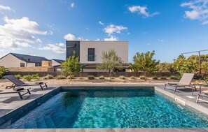 A heated pool