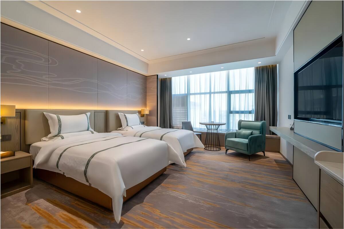 Deluxe-Apartment | Bettwäsche aus ägyptischer Baumwolle, hochwertige Bettwaren