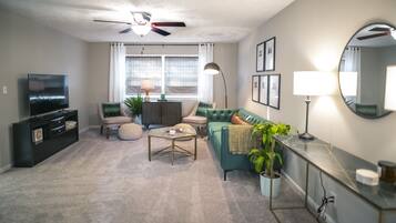 TV, foosball, table tennis