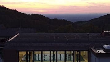 Alberca techada y alberca climatizada