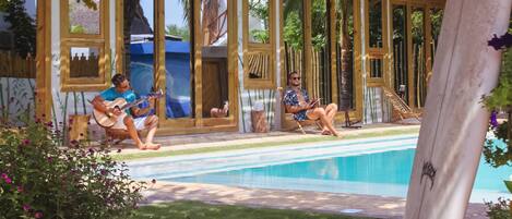 Majoituspaikan julkisivu