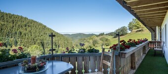 Holiday flat "Hof" with mountain view, balcony and wifi