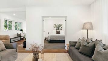 3 bedrooms, iron/ironing board, travel cot, WiFi