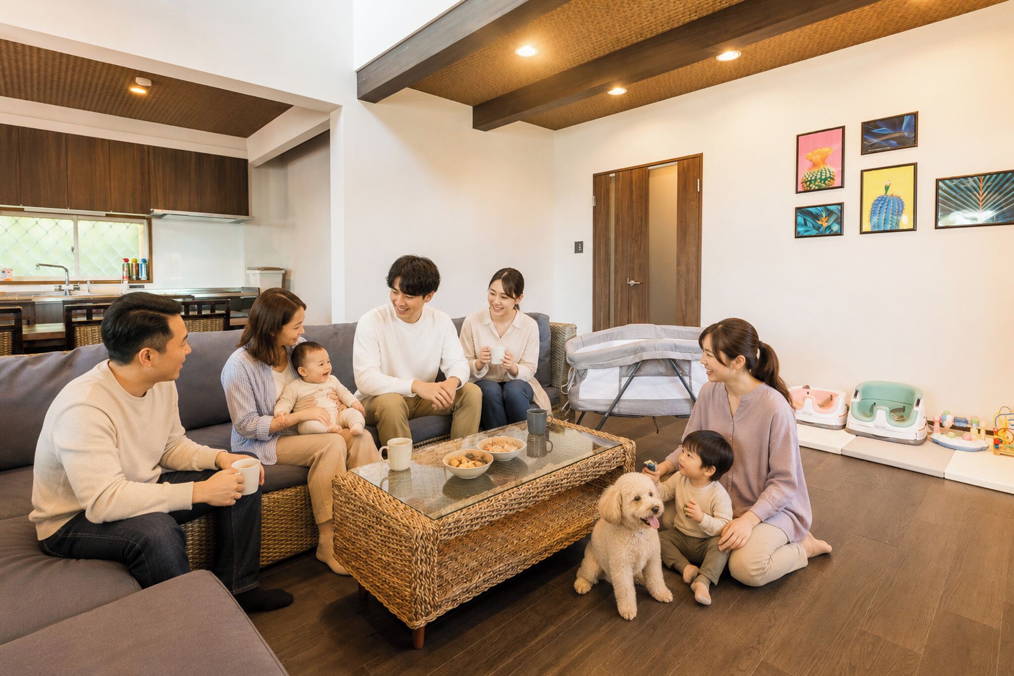 Romantic House | Living area | 32-inch flat-screen TV with digital channels