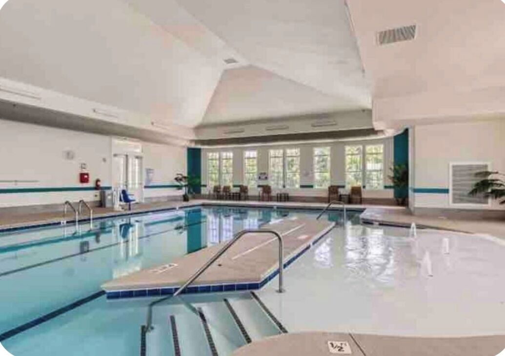 Indoor pool, outdoor pool