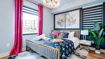 4 bedrooms, desk, iron/ironing board, WiFi