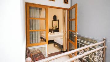 Superior-huone, 2 yhden hengen sänkyä, parveke | Näkymä parvekkeelta