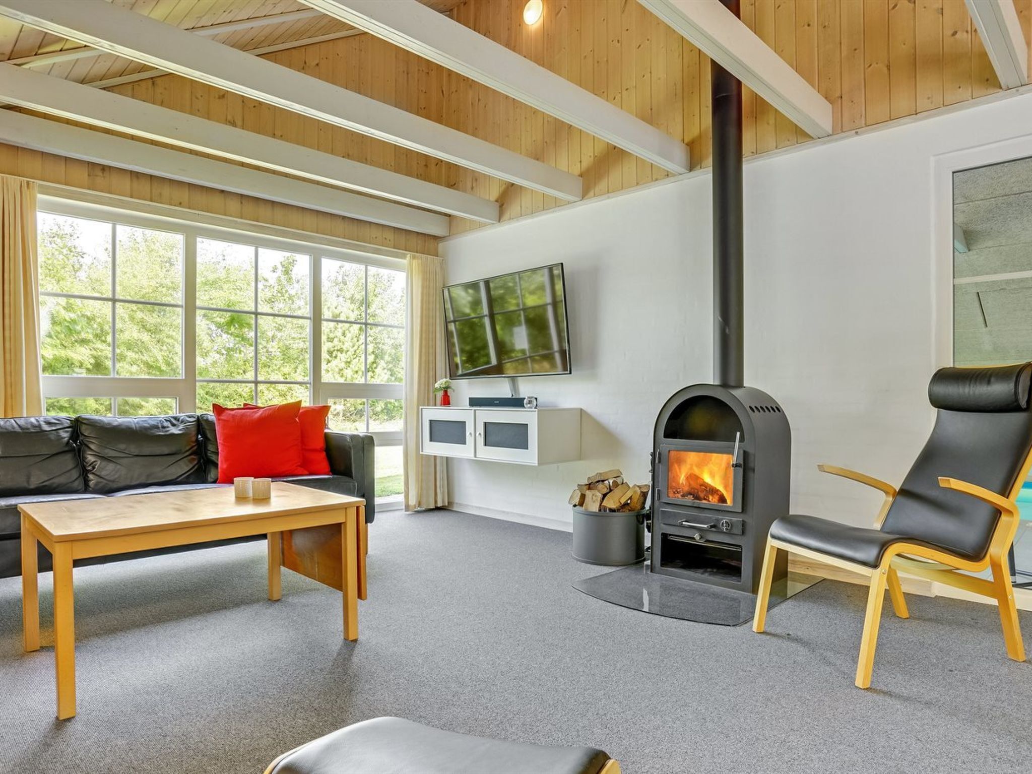 TV, fireplace, DVD player