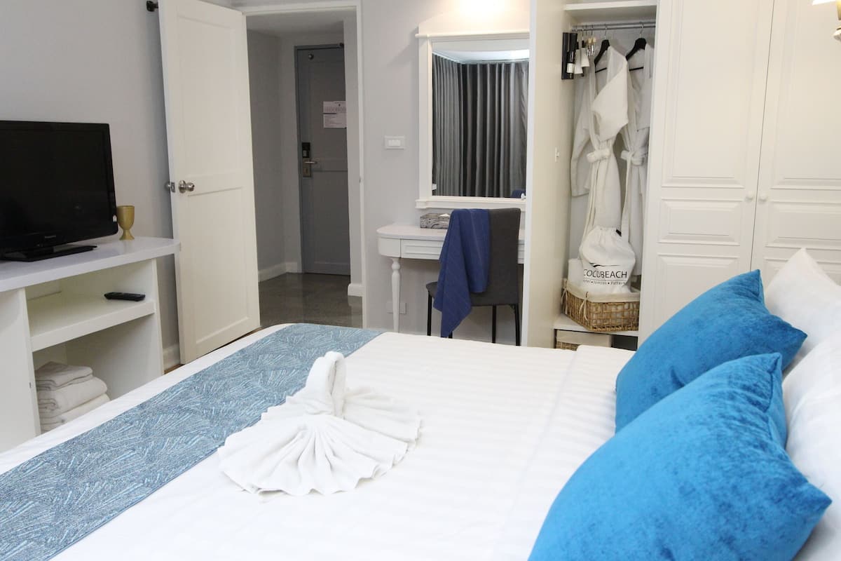 1 habitación, ropa de cama hipoalergénica y minibar