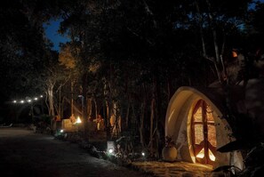 Room, 1 Bedroom | Front of property - Room-unique Jungle Dome 2 Queen Beds (Tulum)