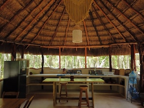 Apartment, 1 Bedroom, Smoking | Dining - Unique Jungle Dome Ha With Kitchen (Tulum)