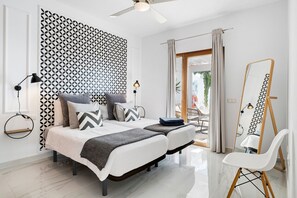 3 عدّة غرف نوم ومكواة/لوح كي وواي فاي مجانًا وملاءات أسرّة