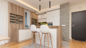 Private kitchen - Cozy Apartment With Balcony by Renters (Warsaw)