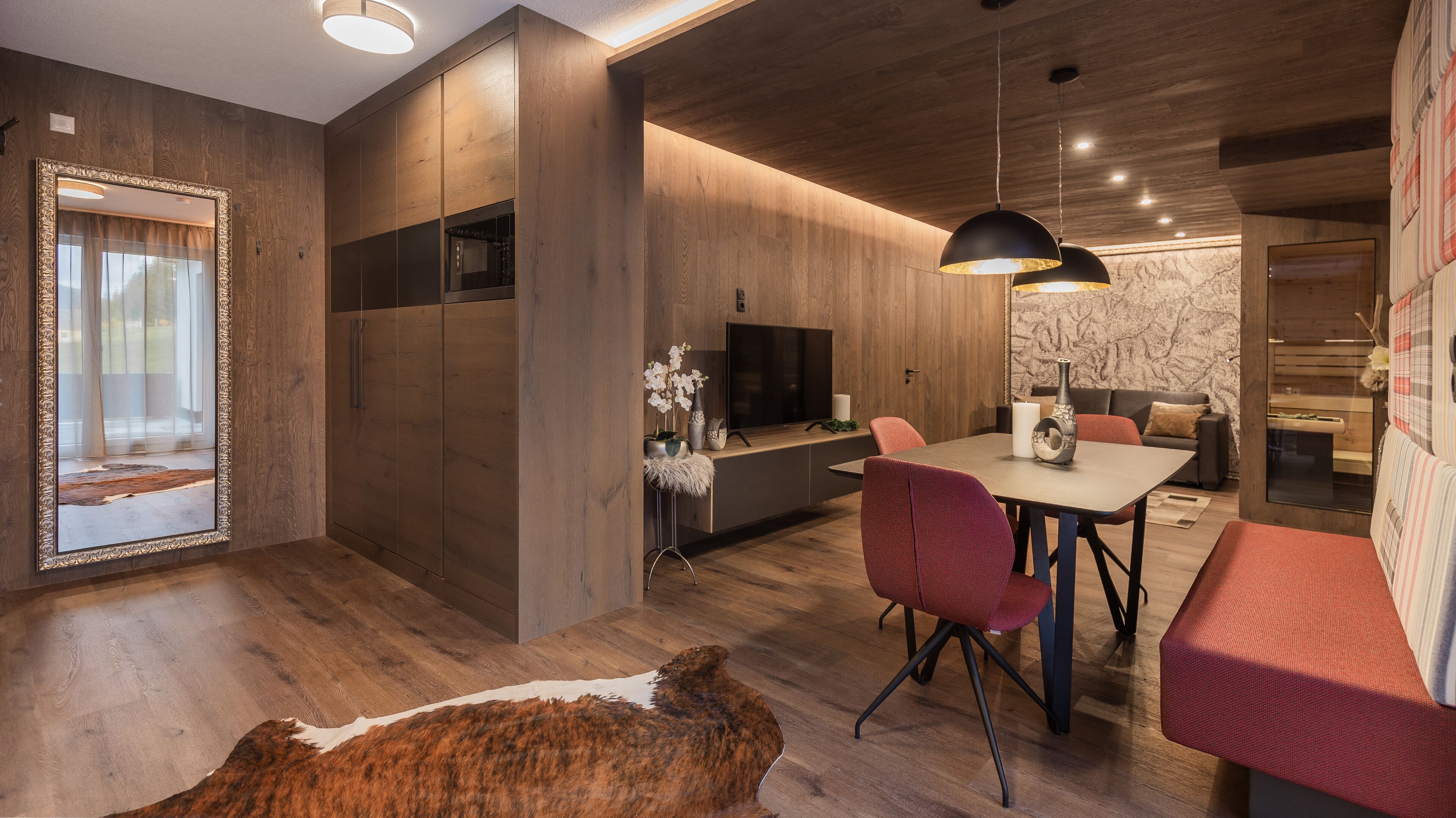 3 Raum Typ 2 | Area keluarga | Televisi layar datar 100-cm dengan saluran TV kabel