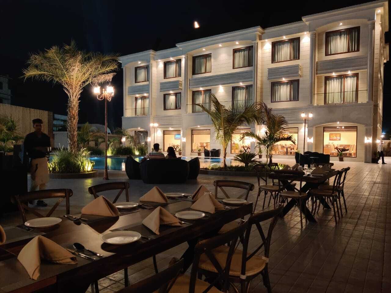 Front of property – evening/night