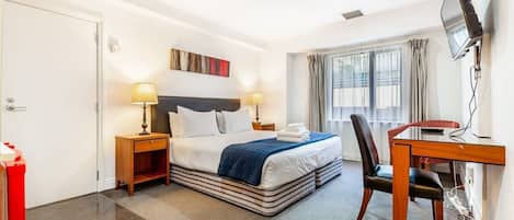 Desk, iron/ironing board, free WiFi, bed sheets