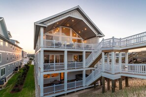 Exterior - Island Enchantment - Oceanfront Pet Friendly Home w/ Cabana Service! FlexStay! Incredible Views, Poolside Tiki Bar, Hot Tub, and More! (Kill Devil Hills)