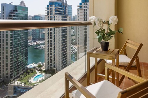 3BR+Maid with marina view in JBR