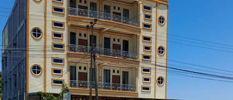 Façana frontal de l'allotjament