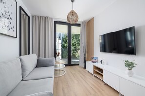 Apartment, 1 Bedroom, Pool Access | 1 bedroom, desk, laptop workspace, bed sheets - Lux Apartment Kościuszki 39 by Renters (Kraków)