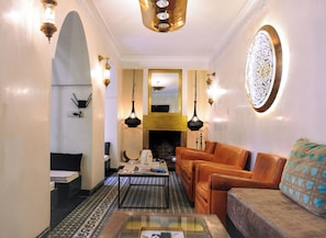 Sitteområde i lobbyen