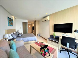 1 bedroom, iron/ironing board, WiFi, bed sheets - Beachfront A403 Seaview Studio (Rawai)