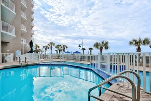 Indoor pool, a heated pool - Majestic Sun 706B  Newly Listed Specials - Amazing Gulf Views/Renovated! (Miramar Beach)