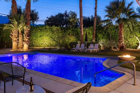 A heated pool